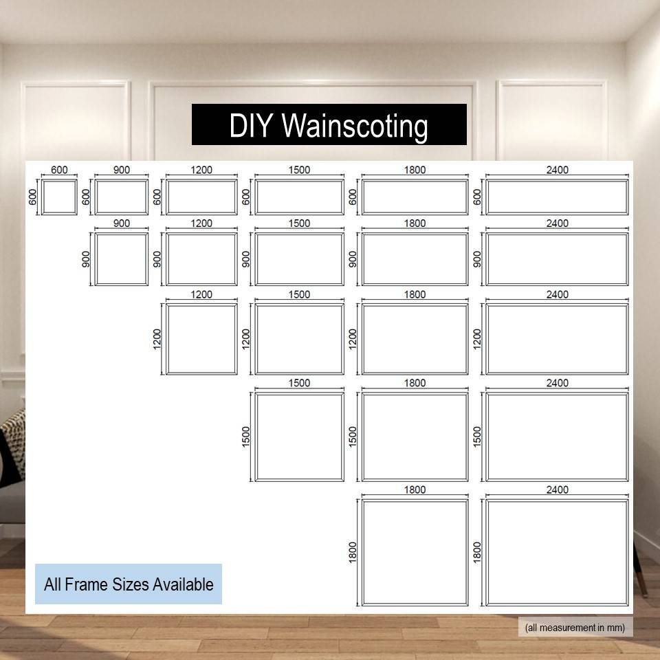 White 35mm Wainscoting