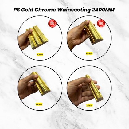 Gold Chrome Wainscoting 2400mm (PS)