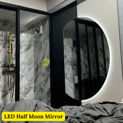LED Half Moon Mirror LED Half Moon Mirror