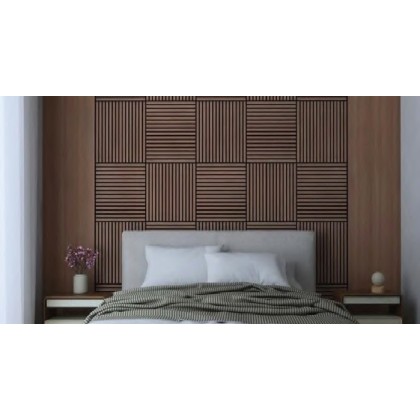 Acoustic Wall Panel ~ Smoke Walnut