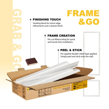 Frame & Go: Pre-Cut Wainscoting Kit