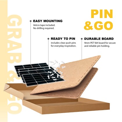 Pin & Go: Multi-Purpose Foam Pin Board Kit